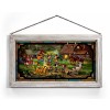 Kinkade Disney Stained Glass Art: Mickey and Minnie Rocky Mountain Roundup