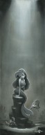 Mermaid in the Spotlight / Oil on Canvas / 10"w x 30"h