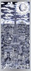 Midnight in Paris by Charles Fazzino (AP Blue)