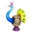 Borowski Peacock Lime Vase (24-04-70)