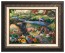 Kinkade Disney Canvas Classics: Alice In Wonderland (Classic Aged Bronze Frame)
