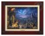 Kinkade Disney Canvas Classics: Beauty and the Beast Dancing In Moonlight (Classic Brandy Frame)