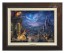 Kinkade Disney Canvas Classics: Beauty and the Beast Dancing In Moonlight (Classic Espresso Frame)