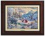 Kinkade Disney Canvas Classics: Beauty and the Beast's Winter Enchantment (Classic Burl Frame)