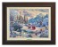Kinkade Disney Canvas Classics: Beauty and the Beast's Winter Enchantment (Classic Espresso Frame)