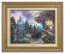 Kinkade Disney Canvas Classics: Cinderella Wishes Upon A Dream (Classic Antique Gold Frame)