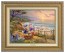 Kinkade Disney Canvas Classics: Donald and Daisy A Duck Day Afternoon (Classic Antique Gold Frame)
