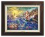 Kinkade Disney Canvas Classics: The Little Mermaid (Classic Espresso Frame)