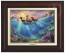 Kinkade Disney Canvas Classics: Little Mermaid Falling In Love (Classic Burl Frame)