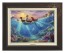 Kinkade Disney Canvas Classics: Little Mermaid Falling In Love (Classic Espresso Frame)