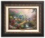 Kinkade Disney Canvas Classics: Mickey and Minnie Sweetheart Bridge (Classic Aged Bronze Frame)