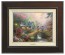 Kinkade Disney Canvas Classics: Mickey and Minnie Sweetheart Bridge (Classic Espresso Frame)