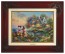 Kinkade Disney Canvas Classics: Mickey and Minnie Sweetheart Cove (Classic Brandy Frame)