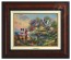 Kinkade Disney Canvas Classics: Mickey and Minnie Sweetheart Cove (Classic Burl Frame)