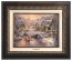 Kinkade Disney Canvas Classics: Mickey and Minnie Sweetheart Holiday (Classic Aged Bronze Frame)