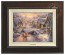 Kinkade Disney Canvas Classics: Mickey and Minnie Sweetheart Holiday (Classic Espresso Frame)