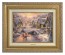 Kinkade Disney Canvas Classics: Mickey and Minnie Sweetheart Holiday (Classic Antique Gold Frame)