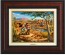 Kinkade Disney Canvas Classics: Mickey and Minnie In the Outback (Classic Burl Frame)