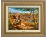 Kinkade Disney Canvas Classics: Mickey and Minnie In the Outback (Classic Antique Gold Frame)