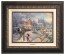 Kinkade Disney Canvas Classics: Mickey's Victorian Christmas (Classic Aged Bronze Frame)
