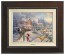 Kinkade Disney Canvas Classics: Mickey's Victorian Christmas (Classic Espresso Frame)