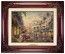 Kinkade Disney Canvas Classics: Minnie Rocks the Dots On Rodeo Drive (Classic Brandy Frame)