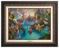 Kinkade Disney Canvas Classics: Peter Pan's Neverland (Classic Aged Bronze Frame)