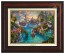 Kinkade Disney Canvas Classics: Peter Pan's Neverland (Classic Burl Frame)