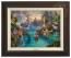 Kinkade Disney Canvas Classics: Peter Pan's Neverland (Classic Espresso Frame)