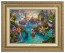 Kinkade Disney Canvas Classics: Peter Pan's Neverland (Classic Antique Gold Frame)