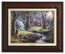 Kinkade Disney Canvas Classics: Snow White Discovers the Cottage (Classic Burl Frame)