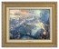 Kinkade Disney Canvas Classics: Tinker Bell and Peter Pan Fly to Neverland (Classic Antique Gold Frame)