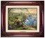 Kinkade Disney Canvas Classics: Mickey and Minnie in Ireland (Classic Brandy Frame)