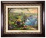 Kinkade Disney Canvas Classics: Mickey and Minnie in Ireland (Classic Aged Bronze Frame)