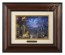 Kinkade Disney Brushworks: Beauty And The Beast Dancing In The Moonlight (Classic Burl Frame)