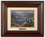 Kinkade Disney Brushworks: Lady And The Tramp Falling In Love (Classic Burl Frame)
