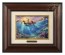 Kinkade Disney Brushworks: Little Mermaid Falling In Love (Classic Burl Frame)
