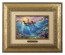 Kinkade Disney Brushworks: Little Mermaid Falling In Love (Classic Antique Gold Frame)