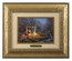 Kinkade Disney Brushworks: Mickey and Minnie Sweetheart Campfire (Classic Antique Gold Frame)