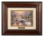 Kinkade Disney Brushworks: Mickey and Minnie Sweetheart Holiday (Classic Burl Frame)