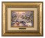 Kinkade Disney Brushworks: Mickey and Minnie Sweetheart Holiday (Classic Antique Gold Frame)