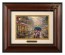 Kinkade Disney Brushworks: Mickey and Minnie In Ireland (Classic Burl Frame)