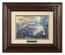 Kinkade Disney Brushworks: Tinker Bell And Peter Pan Fly To Neverland (Classic Burl Frame)