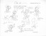 Disney Publication Model Sheet: Jiminy Cricket - Poses signed Frank Thomas and Ollie Johnston
