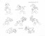 Disney Publication Model Sheet: Donald Duck - Action Poses