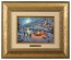 Kinkade Disney Brushworks: Mickey and Minnie Christmas Lodge (Classic Antique Gold Frame)