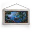 Kinkade Disney Stained Glass Art: The Little Mermaid II (Whitewash Frame)