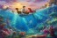 Little Mermaid Falling In Love by Thomas Kinkade Studios
