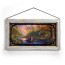 Kinkade Disney Stained Glass Art: Pocahontas (Whitewash Frame)