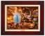 Kinkade Disney Canvas Classics: Geppetto's Pinocchio (Classic Brandy Frame)